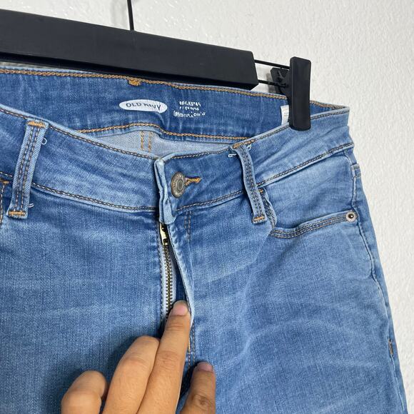Old Navy Womens Size 8 Rockstar Skinny Leg Medium Wash Denim Blue Casual - Picture 11 of 16